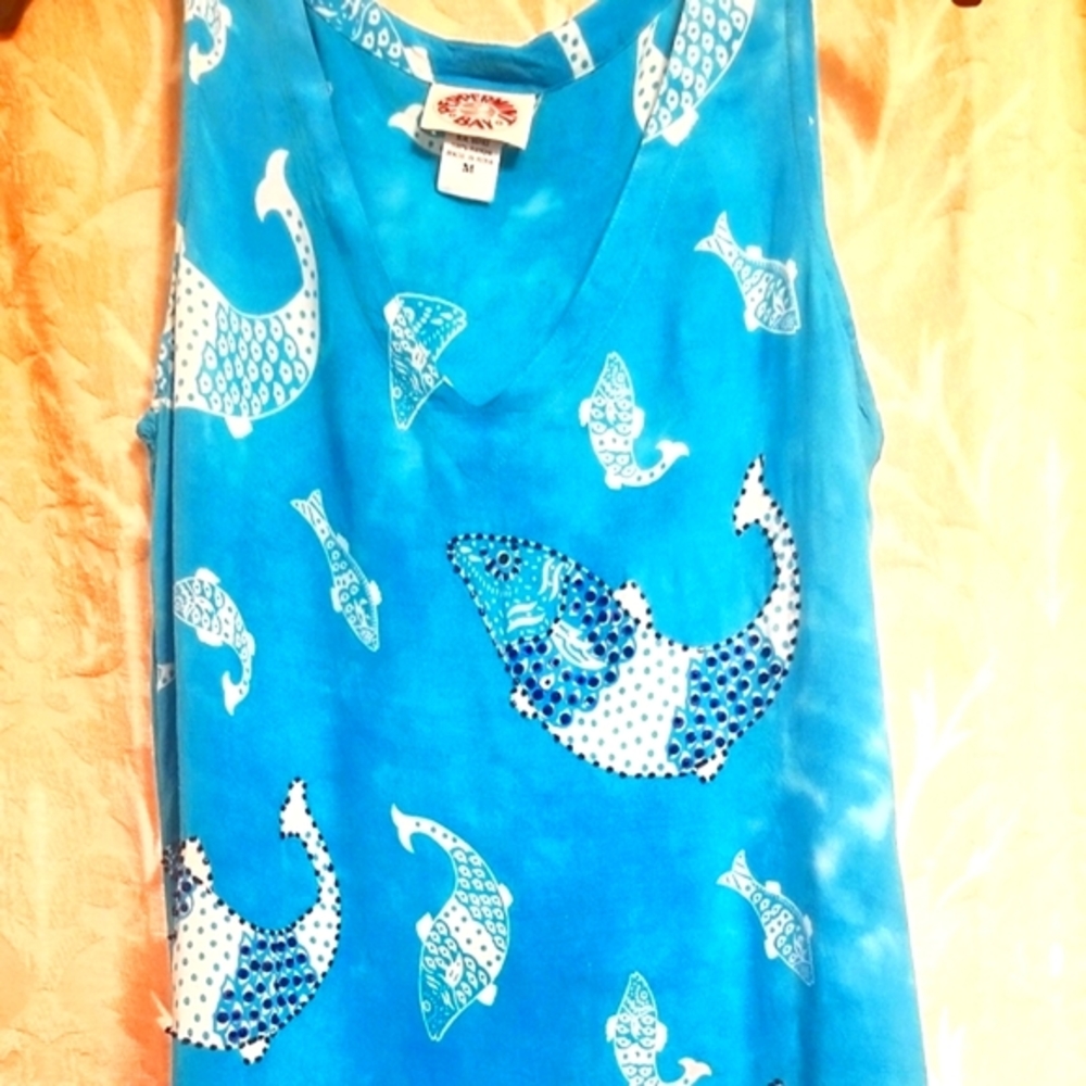 Sequined Batik Cover Up